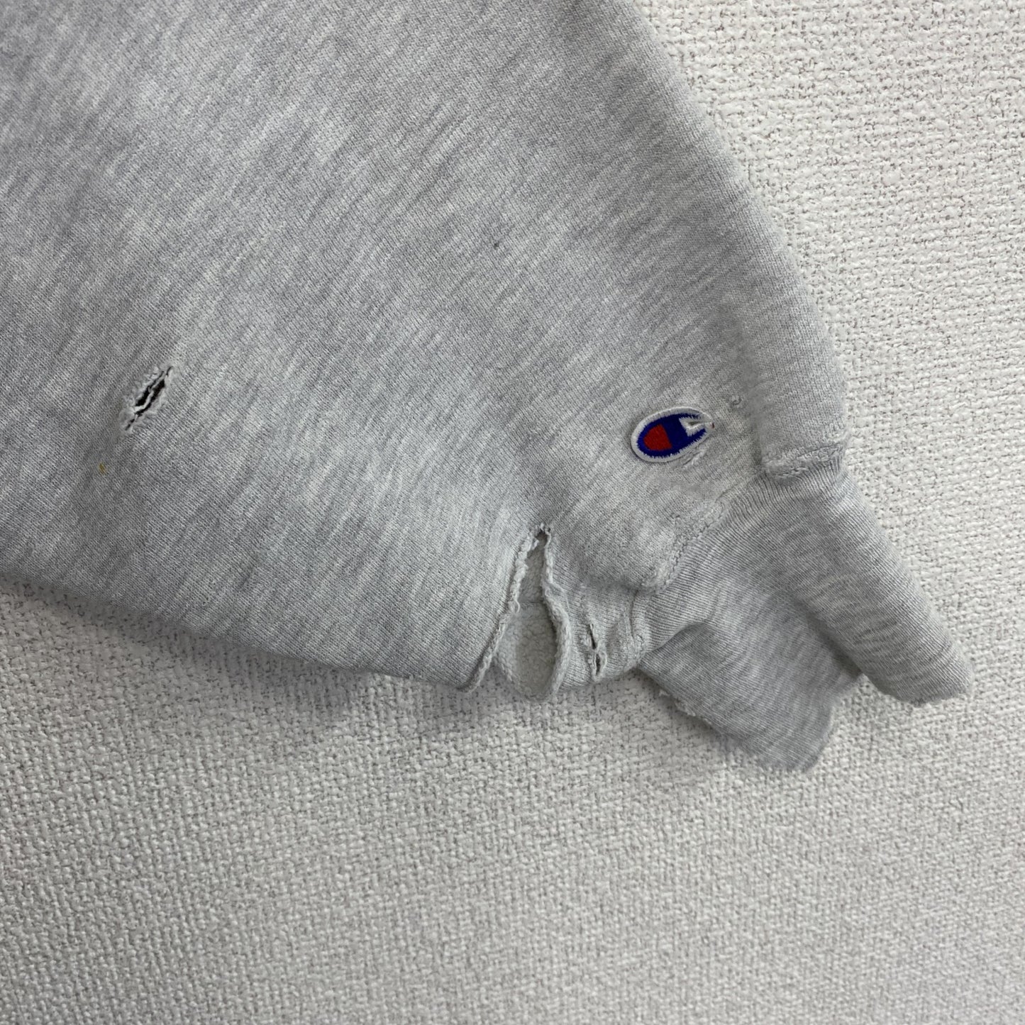 90s　Champion　チャンピオン　リバースウィーブ　スウェット/トレーナー　刺繍タグ　霜降りグレー　XLサイズ