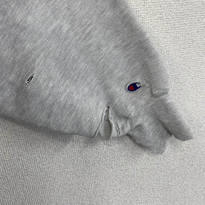 90s　Champion　チャンピオン　リバースウィーブ　スウェット/トレーナー　刺繍タグ　霜降りグレー　XLサイズ