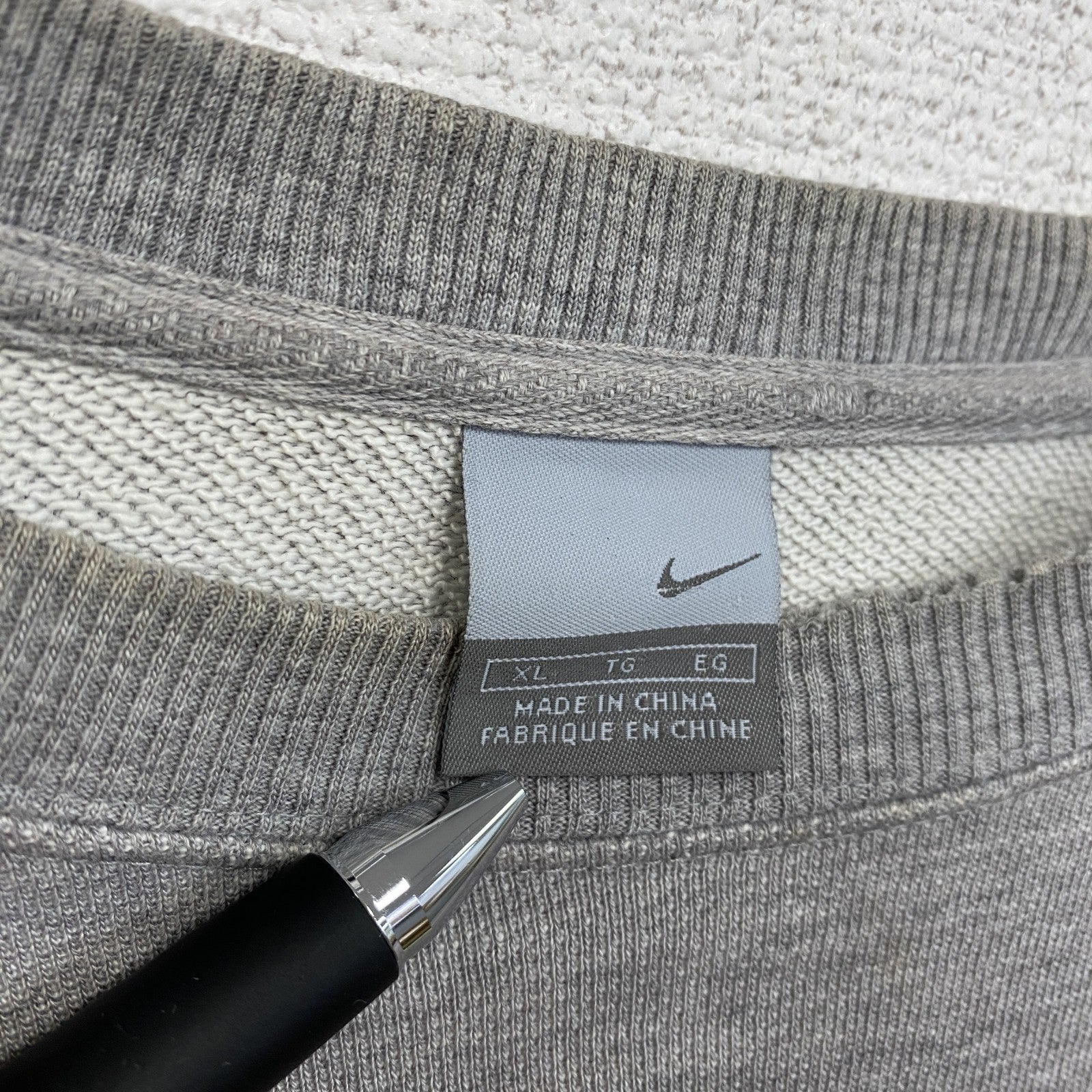 00s　NIKE　ナイキ　スウェット/トレーナー　ヴィンテージ　灰色　グレー　XLサイズ