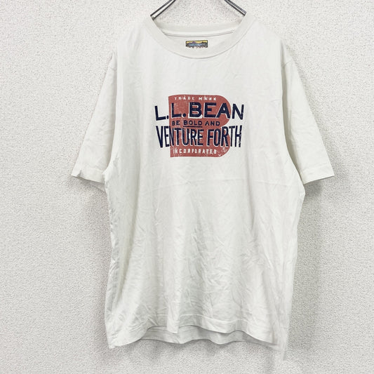 L.L.Bean　エルエルビーン　半袖プリントTシャツ　シングルステッチ　白　ホワイト　XLサイズ