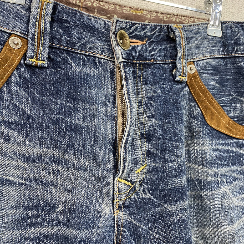 EDWIN 　エドウィン　デニムパンツ/ジーンズ　縦落ち　鬼ヒゲ　ジップフライ　インディゴ　30サイズ