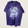 THE MOUNTAIN　ザマウンテン　半袖プリントTシャツ　タイダイ　アニマルT　紫　パープル　2XLサイズ