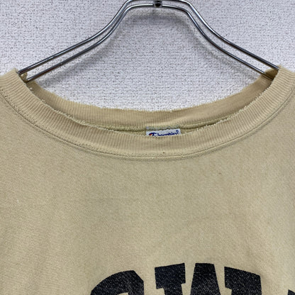 90s～　Champion　チャンピオン　リバースウィーブ　スウェット/トレーナー　刺繍タグ　イエロー　2XLサイズ