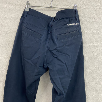 OAKLEY　オークリー　カーゴーパンツ　ワークパンツ　刺繍ロゴ　紺　ネイビー　32サイズ