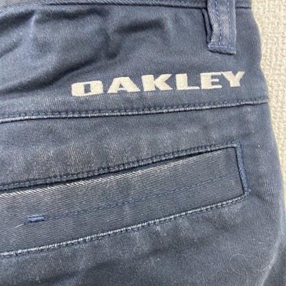OAKLEY　オークリー　カーゴーパンツ　ワークパンツ　刺繍ロゴ　紺　ネイビー　32サイズ