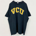 古着 used　GILDAN ギルダン　半袖カレッジプリントTシャツ　VCU　バージニア・コモンウェルス大学　黒　XLサイズ