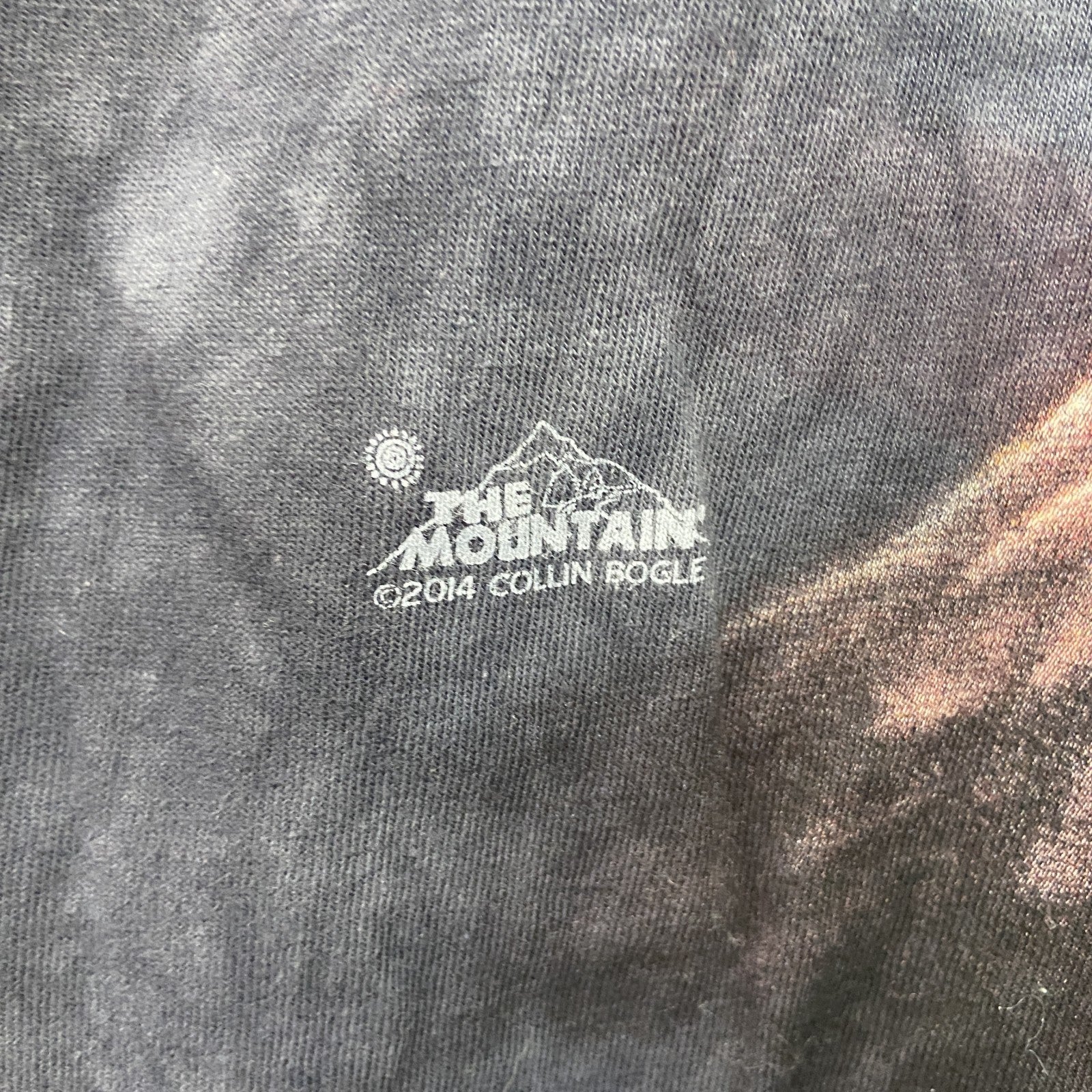 THE MOUNTAIN　ザマウンテン　半袖プリントTシャツ　タイダイ　アニマルT　黒　ブラック　XLサイズ