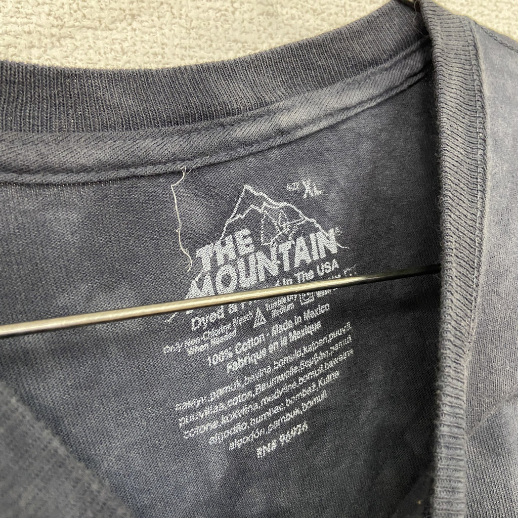 THE MOUNTAIN　ザマウンテン　半袖プリントTシャツ　タイダイ　アニマルT　黒　ブラック　XLサイズ