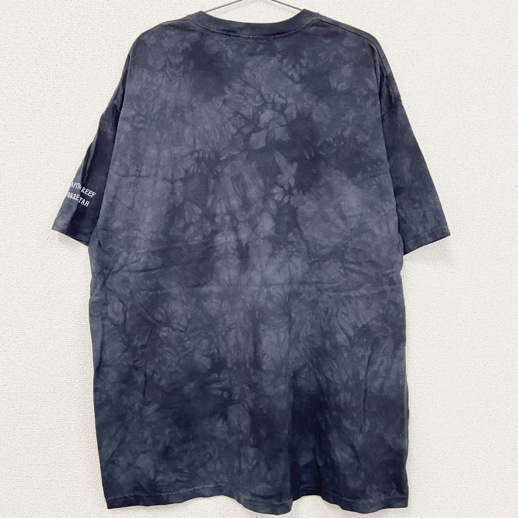 THE MOUNTAIN　ザマウンテン　半袖プリントTシャツ　タイダイ　アニマルT　黒　ブラック　XLサイズ
