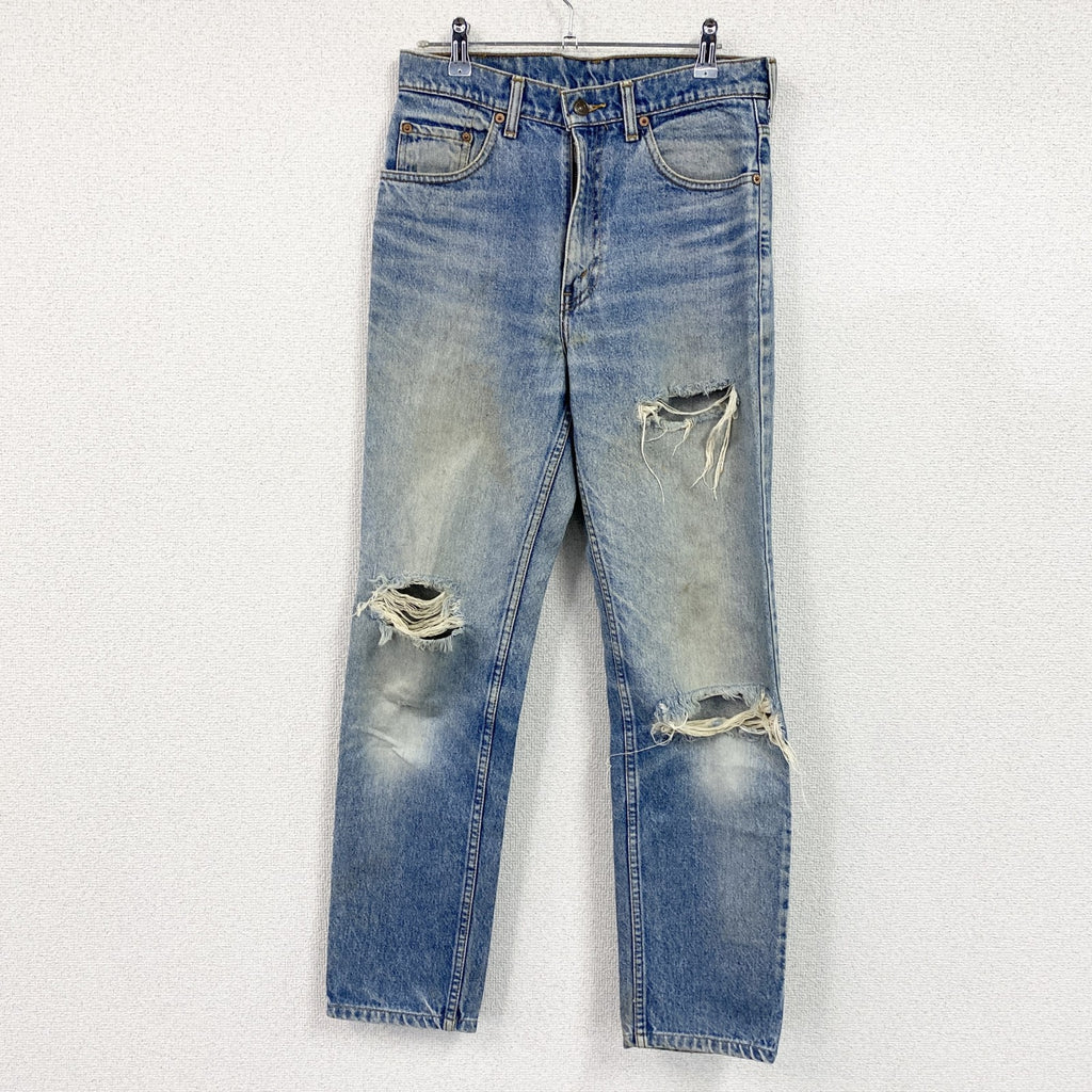Levi's　リーバイス　606　ダメージデニムパンツ/ジーンズ　ジップフライ　縦落ち　インディゴ　W31サイズ