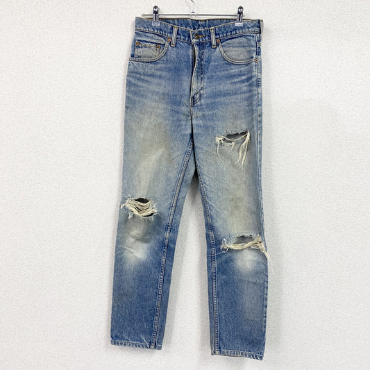 Levi's　リーバイス　606　ダメージデニムパンツ/ジーンズ　ジップフライ　縦落ち　インディゴ　W31サイズ