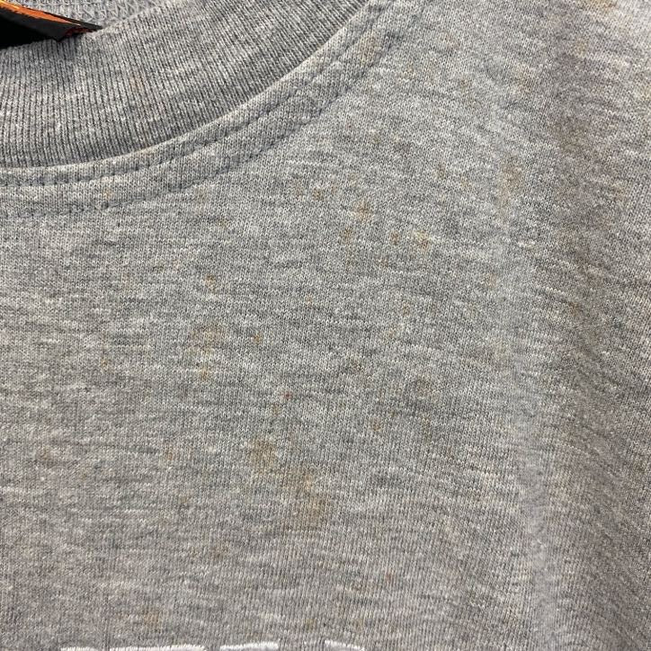古着 used　Kangaroo　カンガルー　半袖アニマル刺繍Tシャツ　クルーネック　オーストラリア　シドニー　グレー　Sサイズ