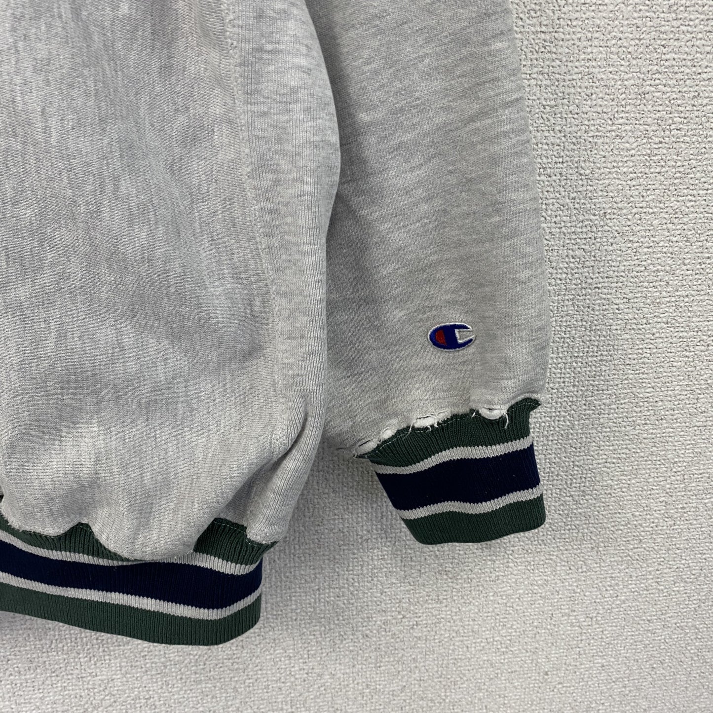 90s　Champion　チャンピオン　リバースウィーブ　スウェット/トレーナー　刺繍タグ　霜降りグレー　XLサイズ