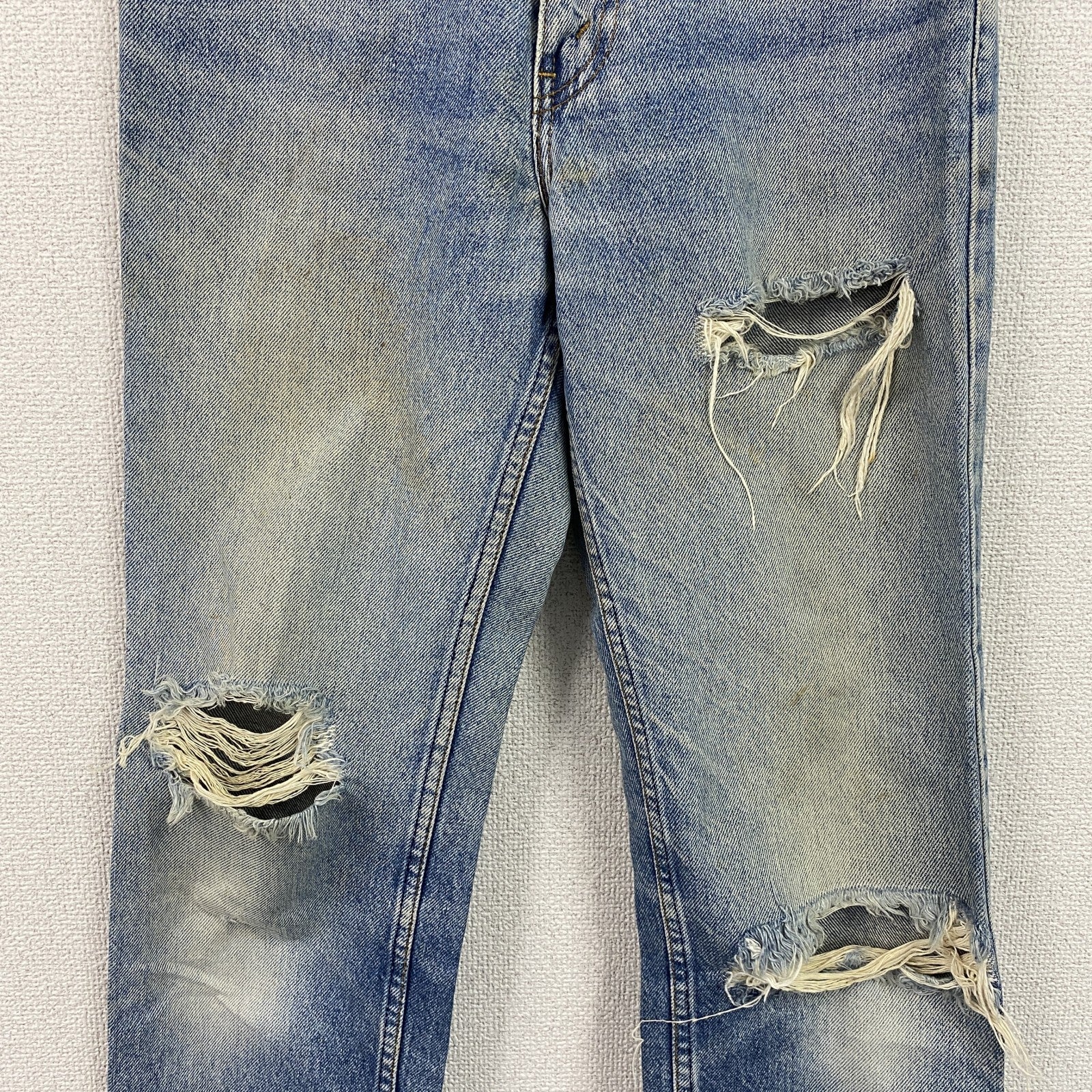Levi's　リーバイス　606　ダメージデニムパンツ/ジーンズ　ジップフライ　縦落ち　インディゴ　W31サイズ