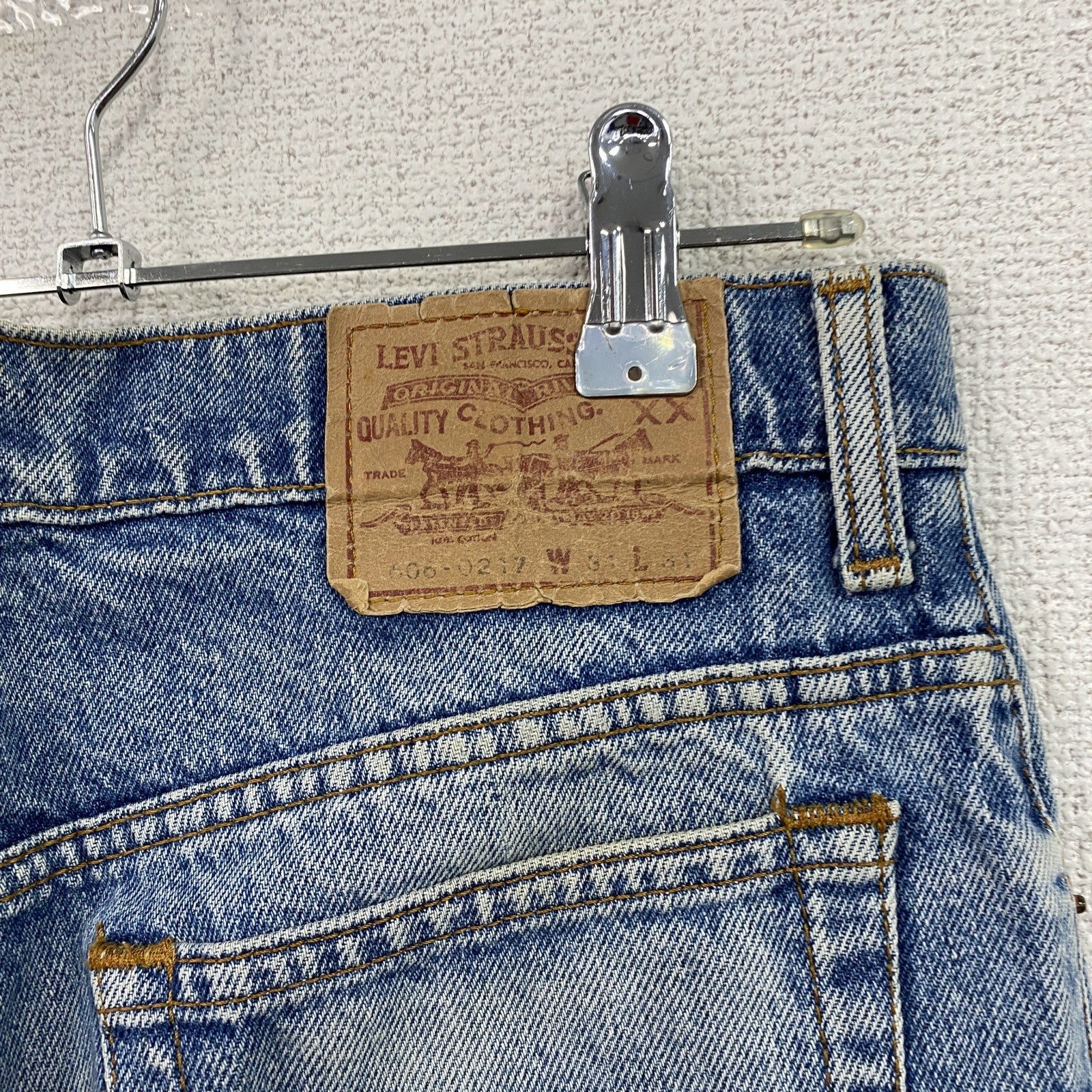 Levi's　リーバイス　606　ダメージデニムパンツ/ジーンズ　ジップフライ　縦落ち　インディゴ　W31サイズ