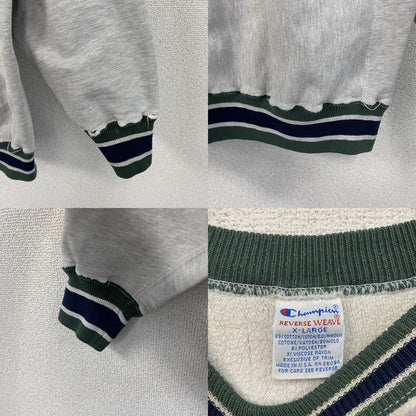 90s　Champion　チャンピオン　リバースウィーブ　スウェット/トレーナー　刺繍タグ　霜降りグレー　XLサイズ