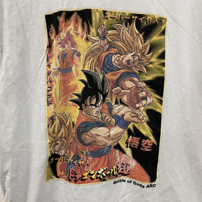 DRAGONBALL　ドラゴンボール超　孫悟空　半袖プリントTシャツ　キャラクターT　アニメT　白　ホワイト　Mサイズ