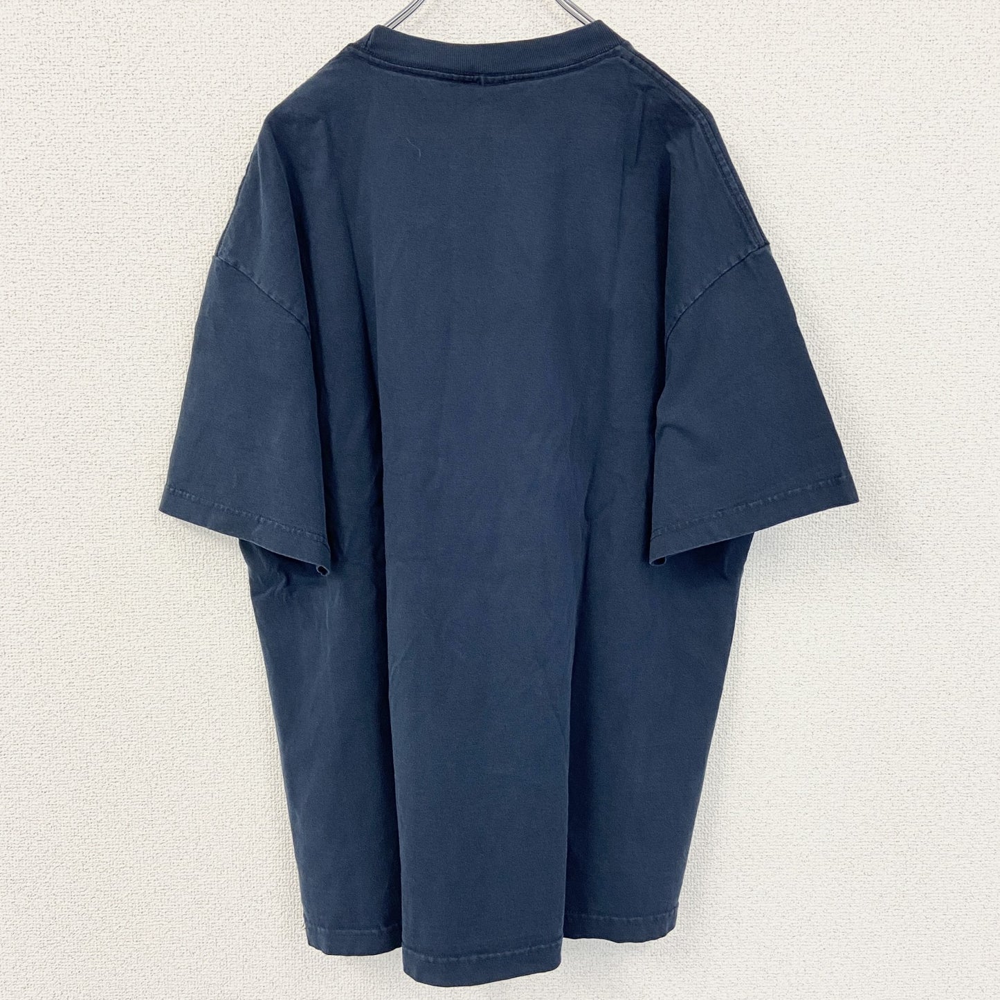 古着 used　alstyle apparel & activewear　熊　アニマル　半袖プリントTシャツ　ネイビー　XLサイズ