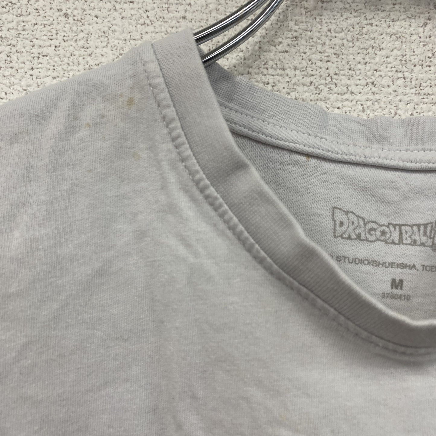 DRAGONBALL　ドラゴンボール超　孫悟空　半袖プリントTシャツ　キャラクターT　アニメT　白　ホワイト　Mサイズ