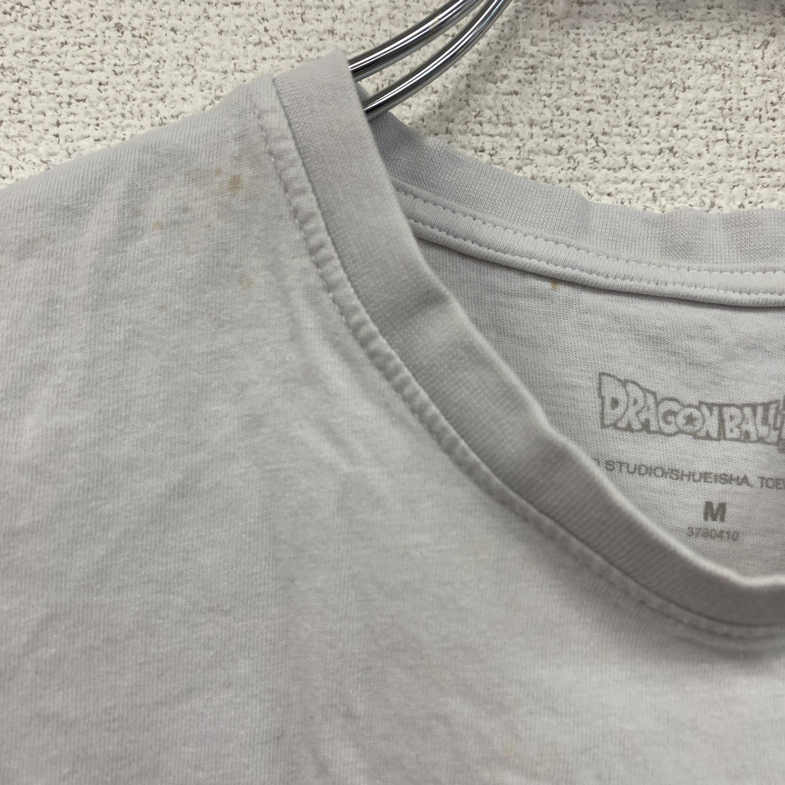 DRAGONBALL　ドラゴンボール超　孫悟空　半袖プリントTシャツ　キャラクターT　アニメT　白　ホワイト　Mサイズ