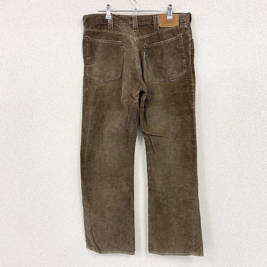 Levi's　リーバイス　646　コーデュロイパンツ　ジップフライ　茶色　ブラウン　W36サイズ