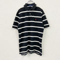 Polo Ralph Lauren　ポロラルフローレン　CLASSIC FIT　半袖ポロシャツ　ボーダー柄　黒　ブラック　Mサイズ