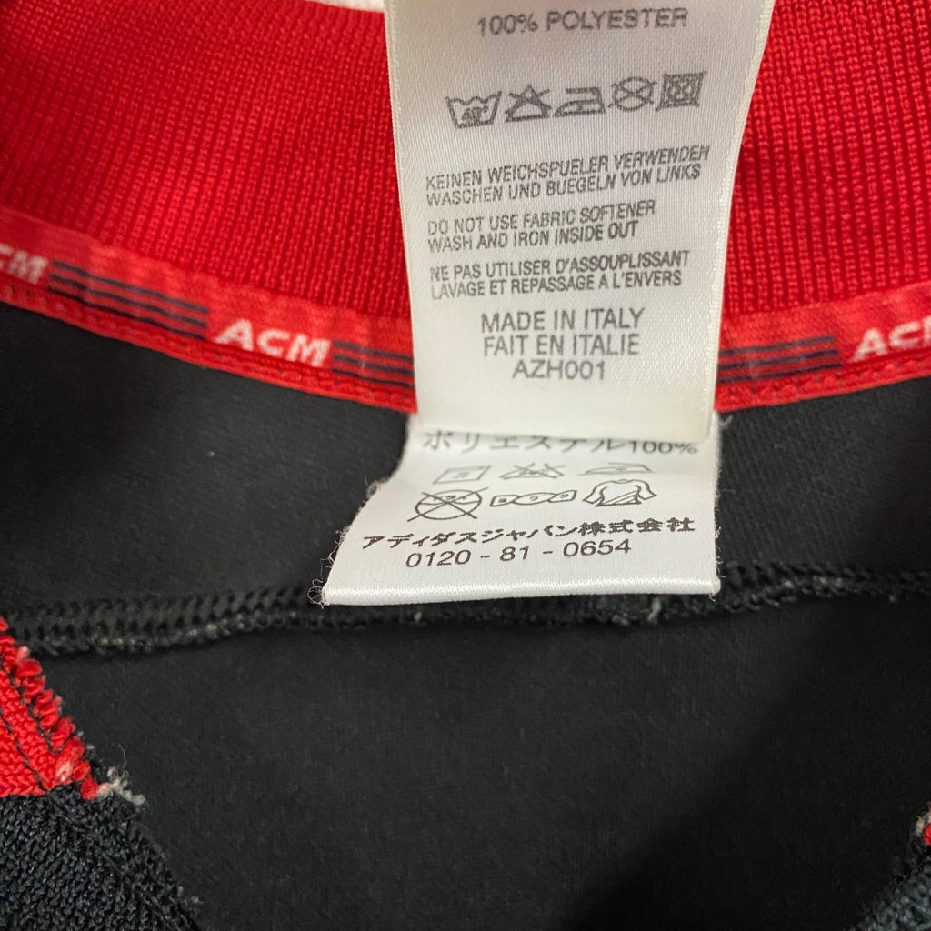 adidas　アディダス　AC ミラン　オリバービアホフ　半袖Tシャツ　ユニフォーム　赤　レッド　黒　ブラック　2XOサイズ