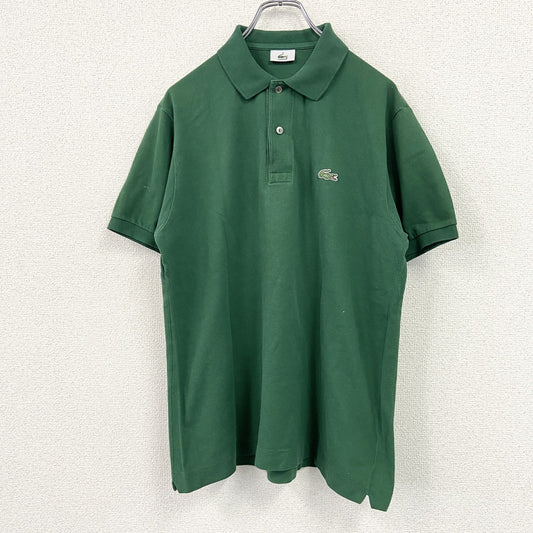LACOSTE　ラコステ　半袖ポロシャツ　ワンポイントロゴ　緑　グリーン　4サイズ