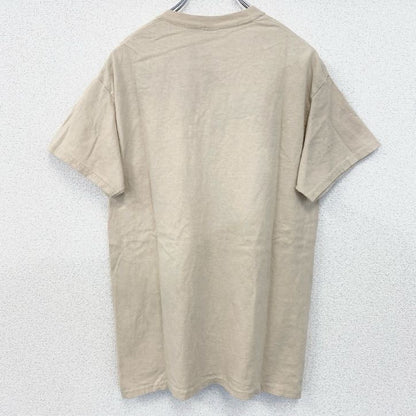 古着 used　GILDAN　ギルダン　半袖アニマルプリントTシャツ　熊　bear　カリフォルニア　ベージュ　Mサイズ