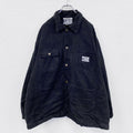 GET USED CLASSIC JEANS　ワークジャケット　カバーオール　4つポケット　黒　ブラック　Lサイズ