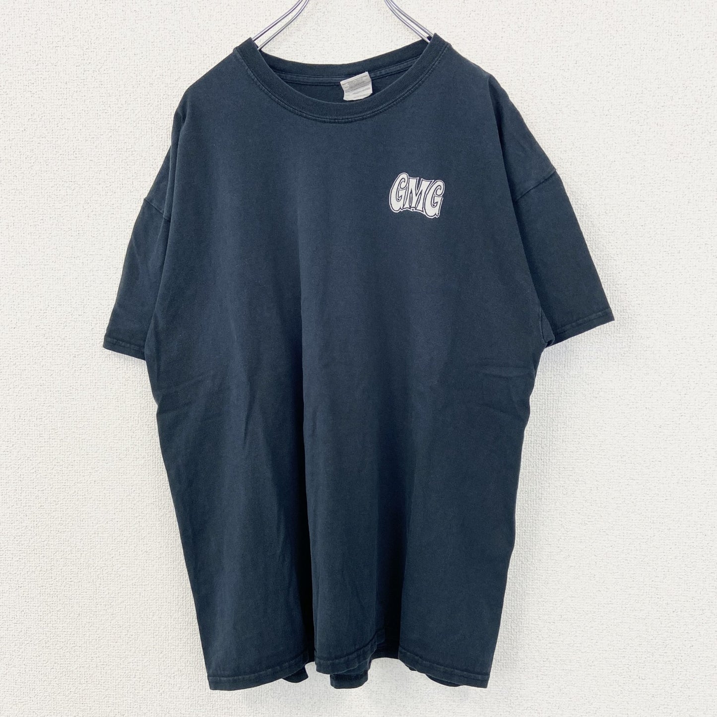 古着 used　GILDAN ギルダン　半袖プリントTシャツ　ビッグT　GMG　Gas Monkey　クルーネック　黒　XLサイズ