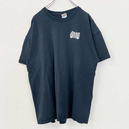 古着 used　GILDAN ギルダン　半袖プリントTシャツ　ビッグT　GMG　Gas Monkey　クルーネック　黒　XLサイズ