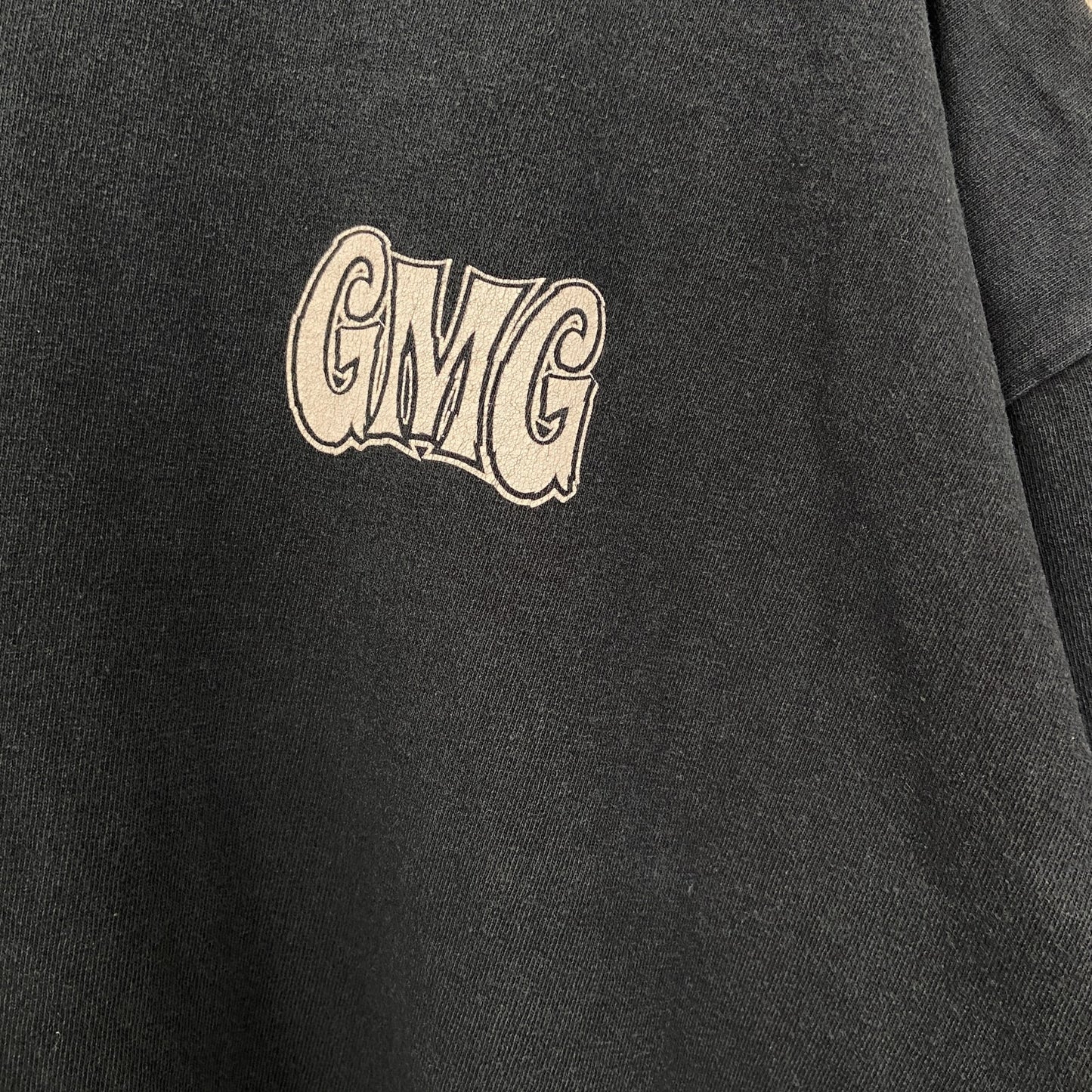 古着 used　GILDAN ギルダン　半袖プリントTシャツ　ビッグT　GMG　Gas Monkey　クルーネック　黒　XLサイズ