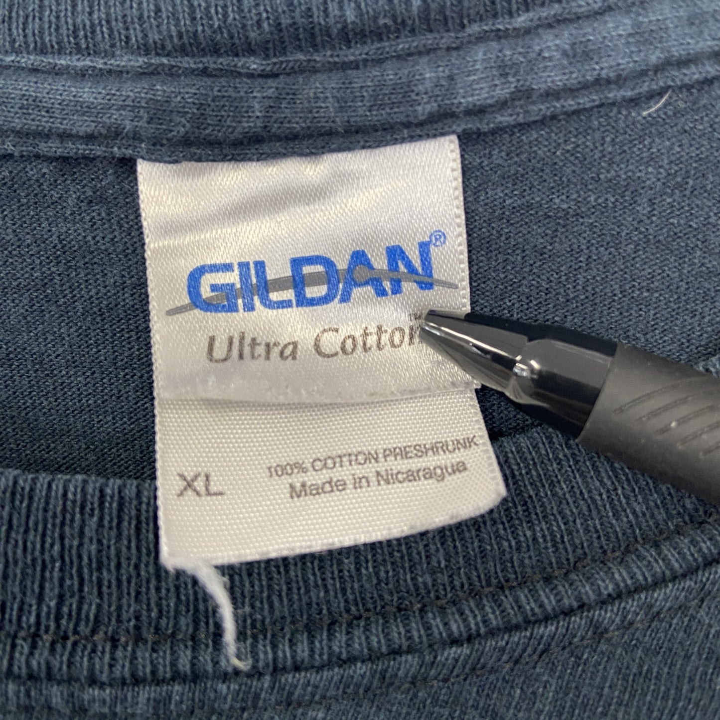 古着 used　GILDAN ギルダン　半袖プリントTシャツ　ビッグT　GMG　Gas Monkey　クルーネック　黒　XLサイズ