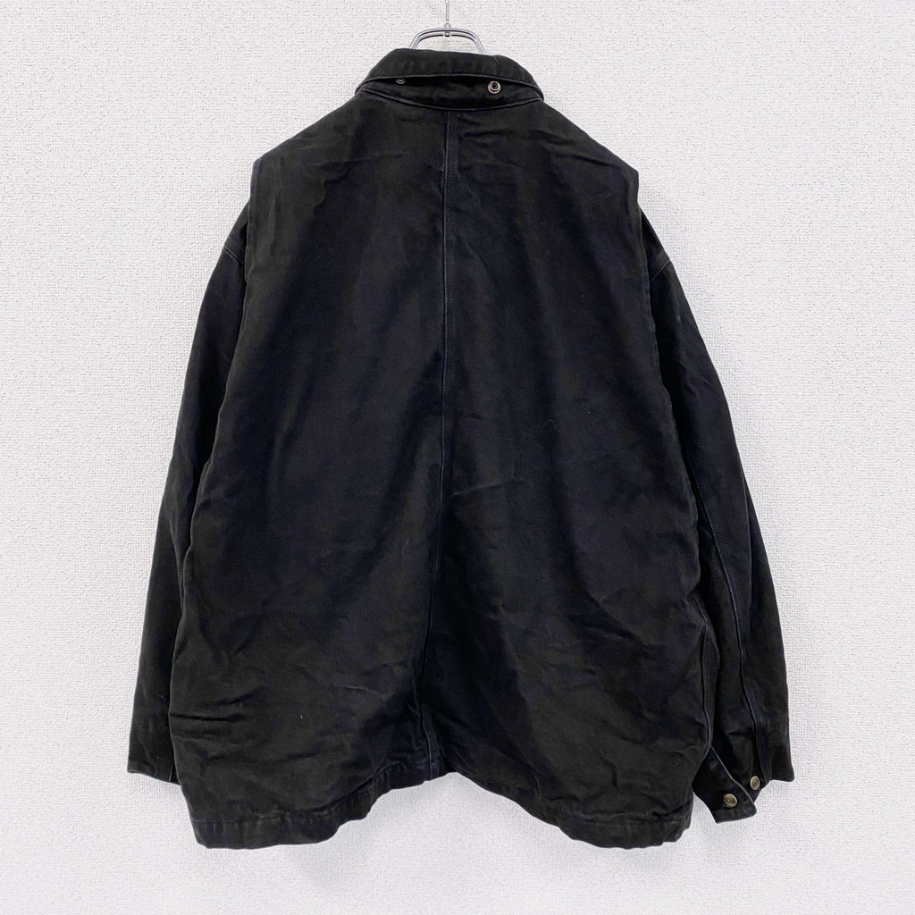 GET USED CLASSIC JEANS　ワークジャケット　カバーオール　4つポケット　黒　ブラック　Lサイズ