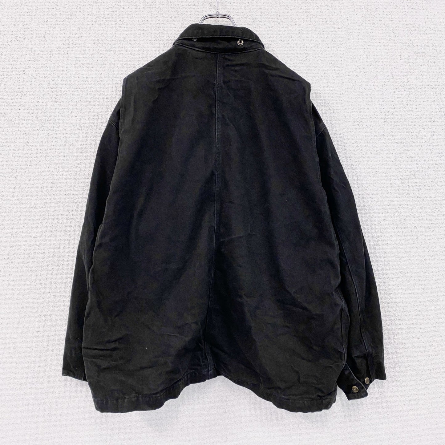 GET USED CLASSIC JEANS　ワークジャケット　カバーオール　4つポケット　黒　ブラック　Lサイズ