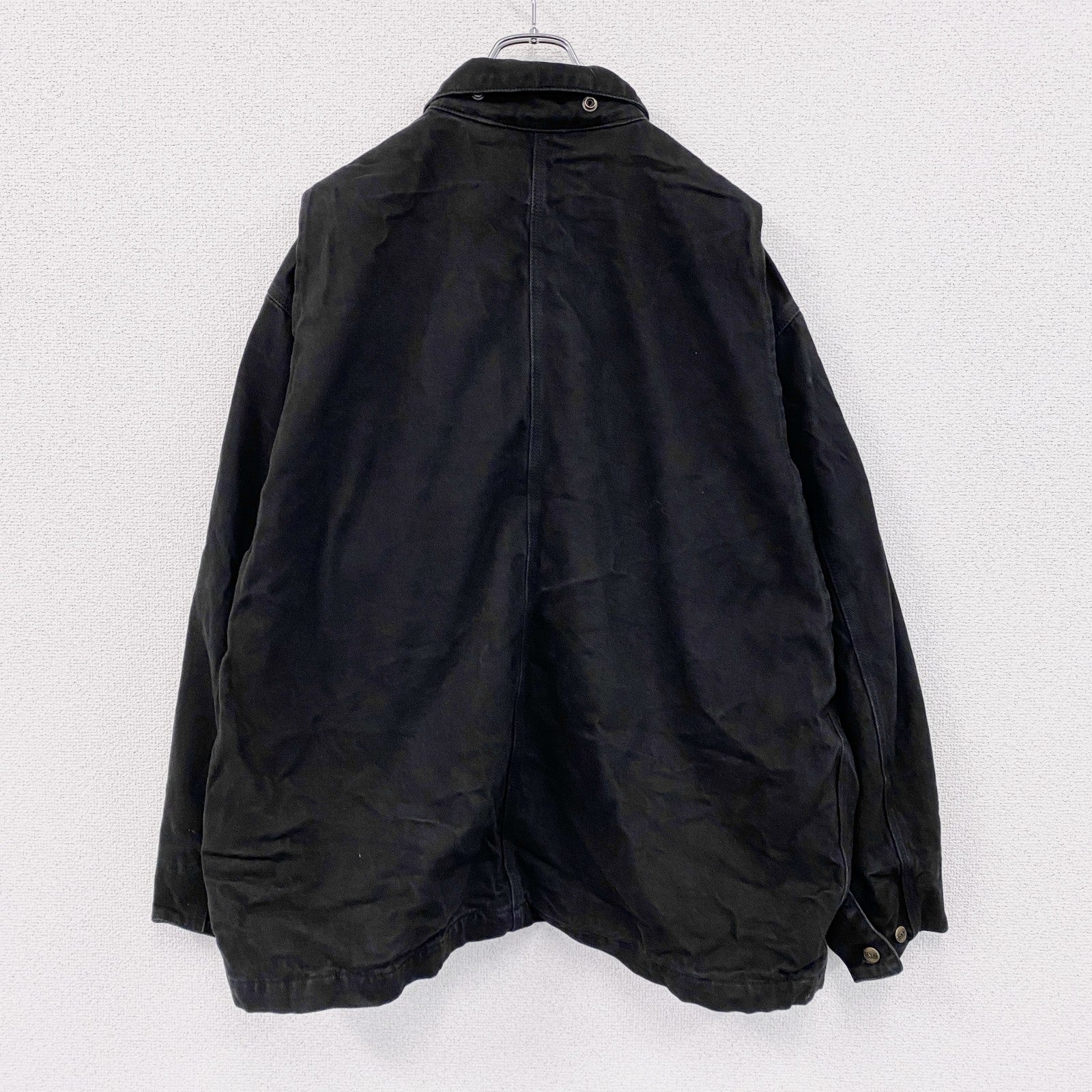 GET USED CLASSIC JEANS　ワークジャケット　カバーオール　4つポケット　黒　ブラック　Lサイズ