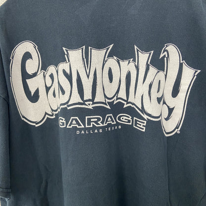 古着 used　GILDAN ギルダン　半袖プリントTシャツ　ビッグT　GMG　Gas Monkey　クルーネック　黒　XLサイズ