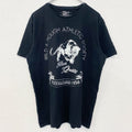 古着 used　JEAN PASCALE　半袖アニマルデザインプリントTシャツ　ライオン　動物　黒　ブラック　Lサイズ