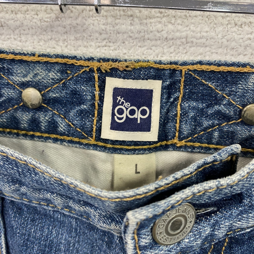 GAP　ギャップ　デニムパンツ/ジーンズ　ジップフライ　デカポケット　縦落ち　小文字タグ　インディゴ　Lサイズ