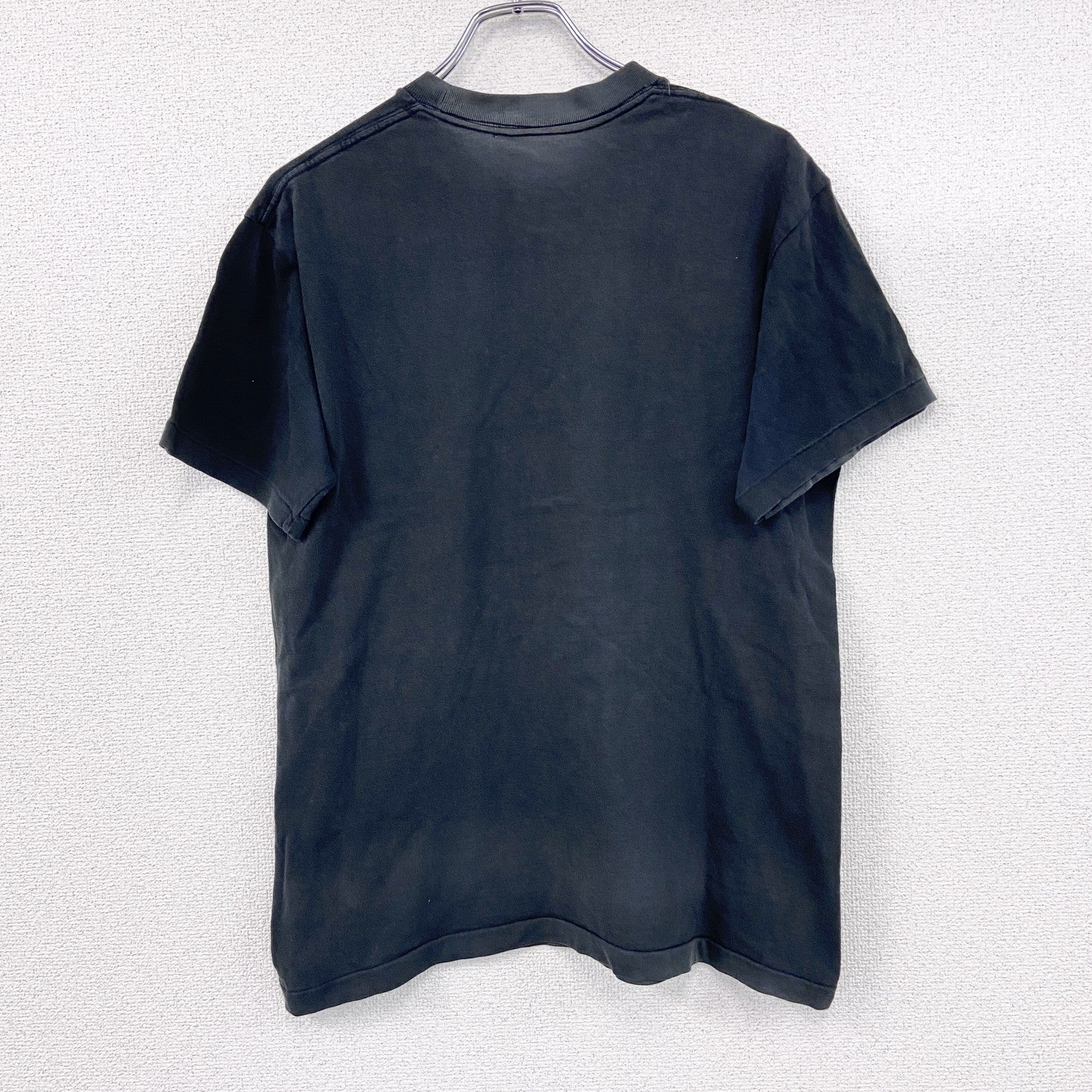 ～00s　半袖プリントTシャツ　漢字プリント　龍　フェード　ヴィンテージ　黒　ブラック
