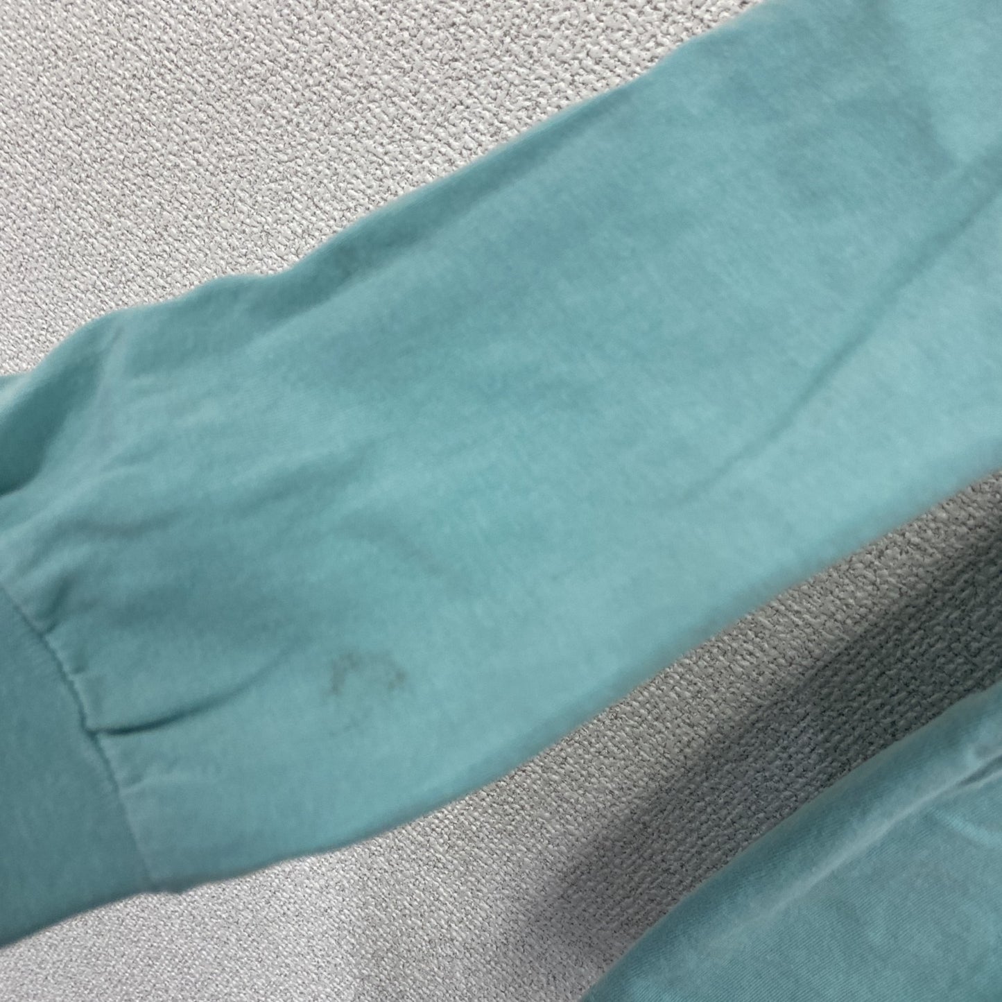 COMFORT COLORS　長袖プリントTシャツ　エメラルドグリーン　Mサイズ