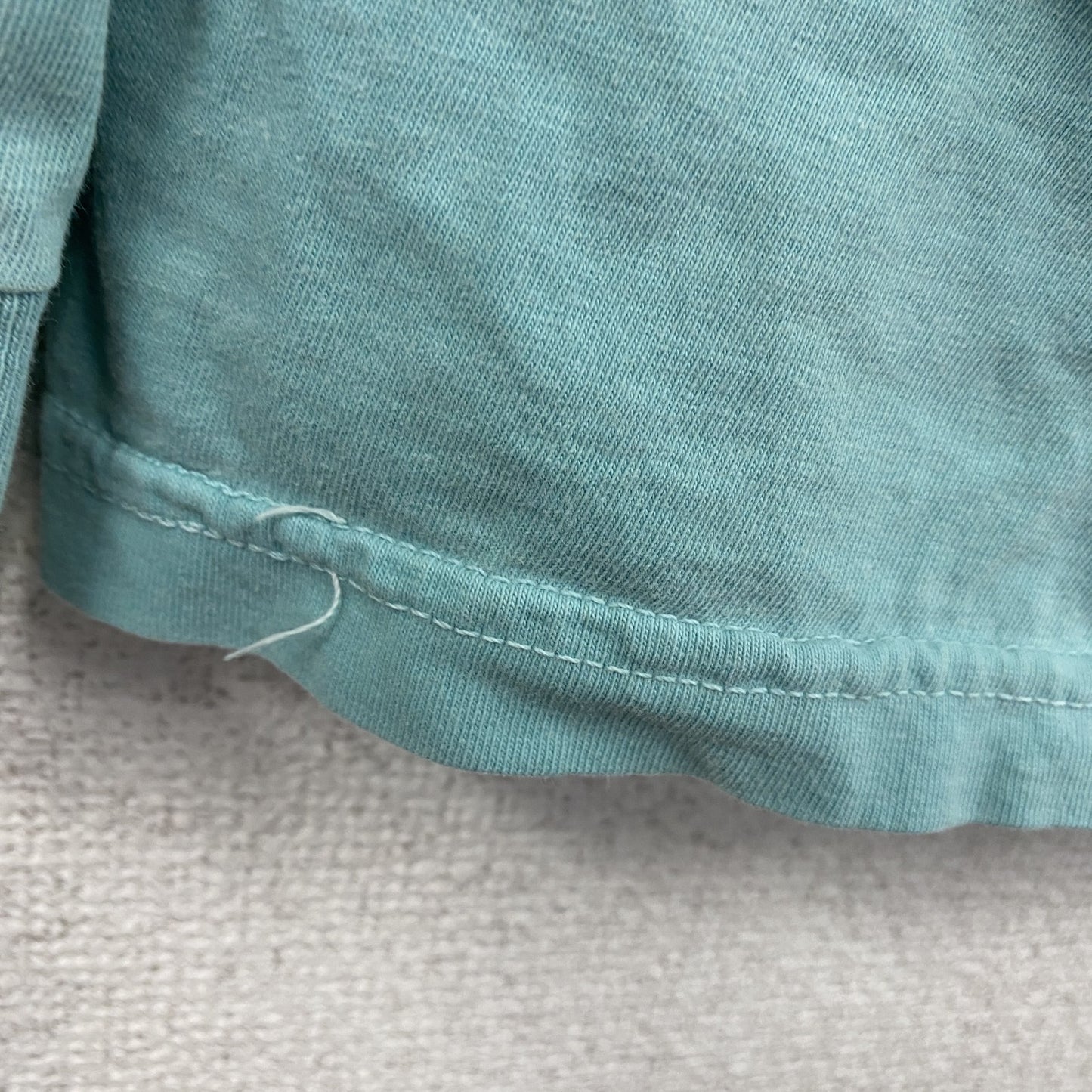 COMFORT COLORS　長袖プリントTシャツ　エメラルドグリーン　Mサイズ