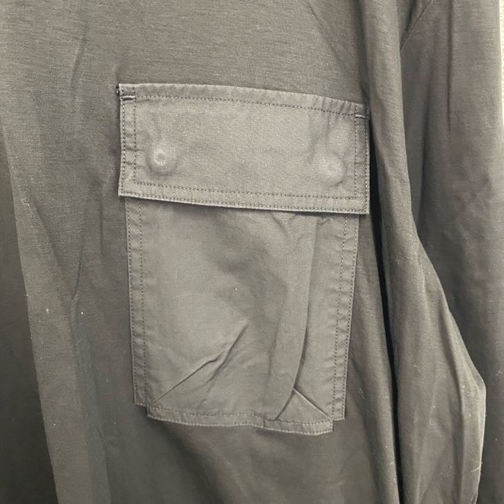 DIESEL　ディーゼル　長袖Tシャツ/ロンT　ポケット付き　黒　ブラック　XLサイズ