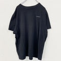 古着 used　Eddie Bauer　半袖ビッグプリントTシャツ　ワンポイント　クルーネック　カジュアルデザイン　黒　Lサイズ