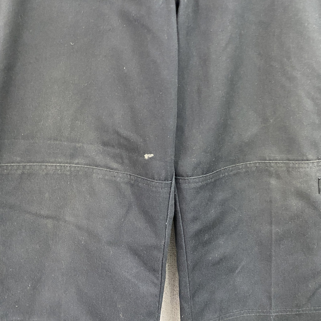 Dickies　ディッキーズ　ダブルニーワークパンツ　ジップフライ　ワンポイント　黒 ブラック