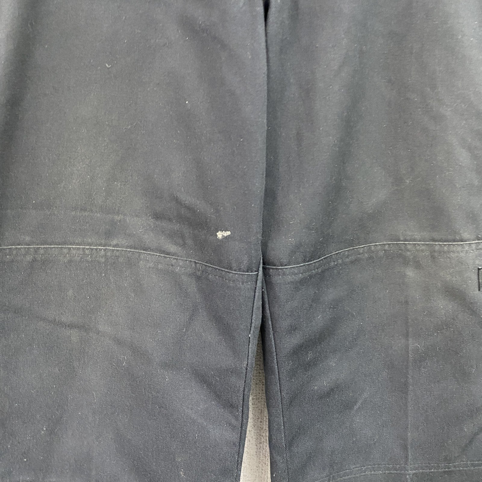 Dickies　ディッキーズ　ダブルニーワークパンツ　ジップフライ　ワンポイント　黒 ブラック
