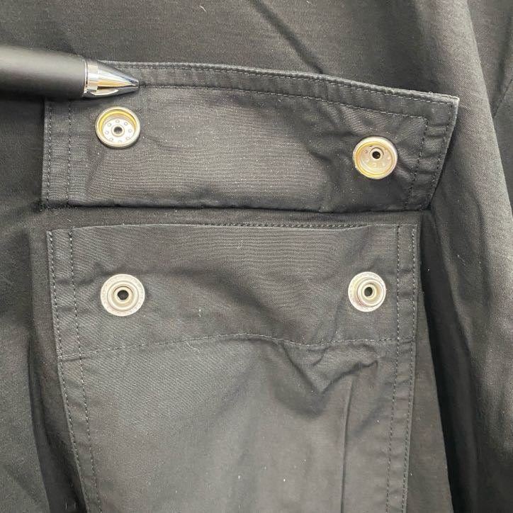 DIESEL　ディーゼル　長袖Tシャツ/ロンT　ポケット付き　黒　ブラック　XLサイズ