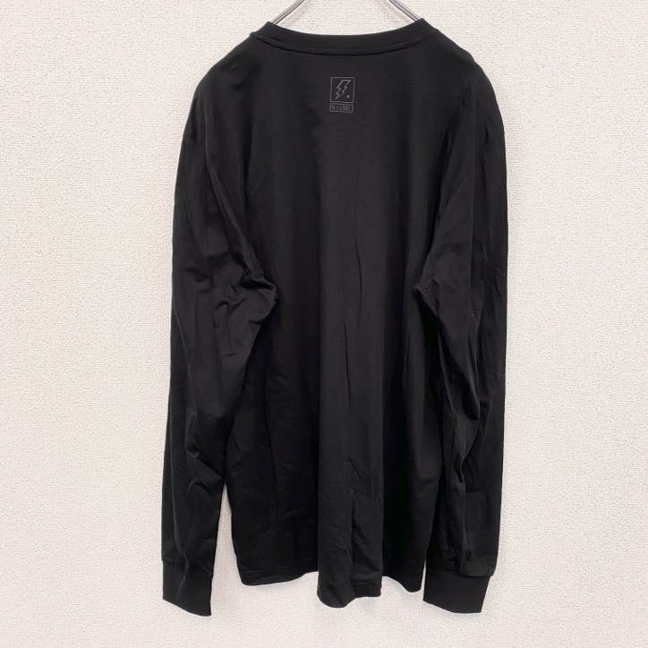 DIESEL　ディーゼル　長袖Tシャツ/ロンT　ポケット付き　黒　ブラック　XLサイズ