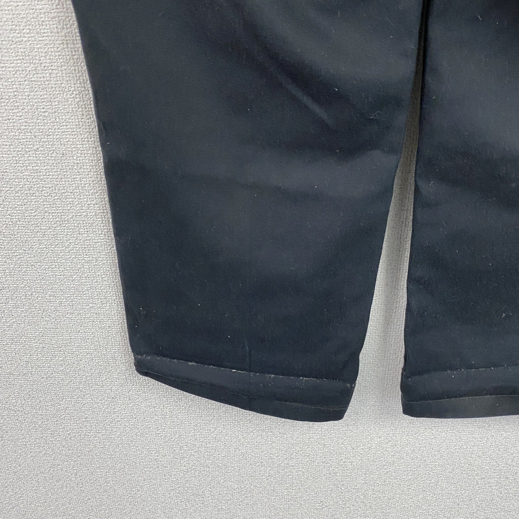 Dickies　ディッキーズ　ダブルニーワークパンツ　ジップフライ　ワンポイント　黒 ブラック